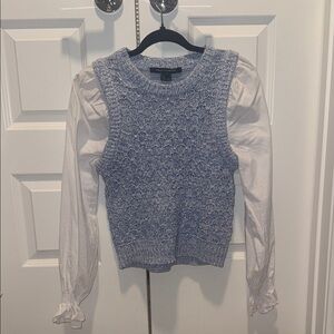 French Connection Light Blue Knit Sweater